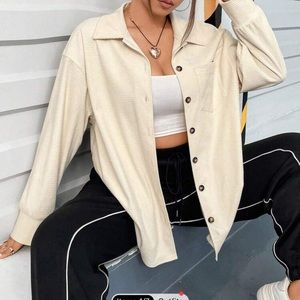 CREAM ribbed button up ❤️